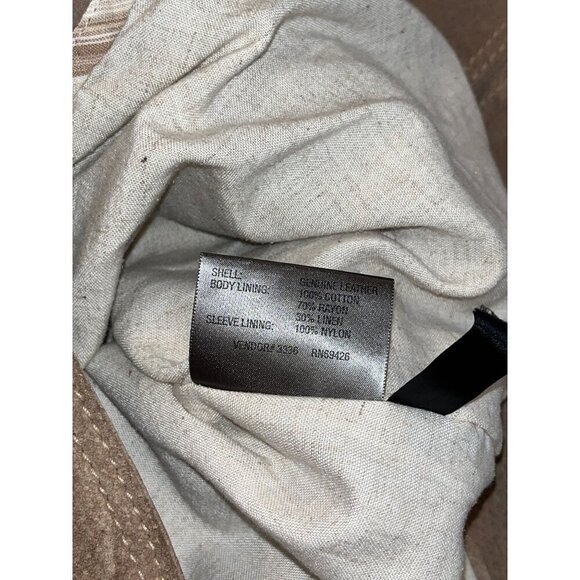 Wilson’s Leather M Julian Long Sleeve Light Brown Real Leather Jacket- Size XL M - Picture 7 of 8